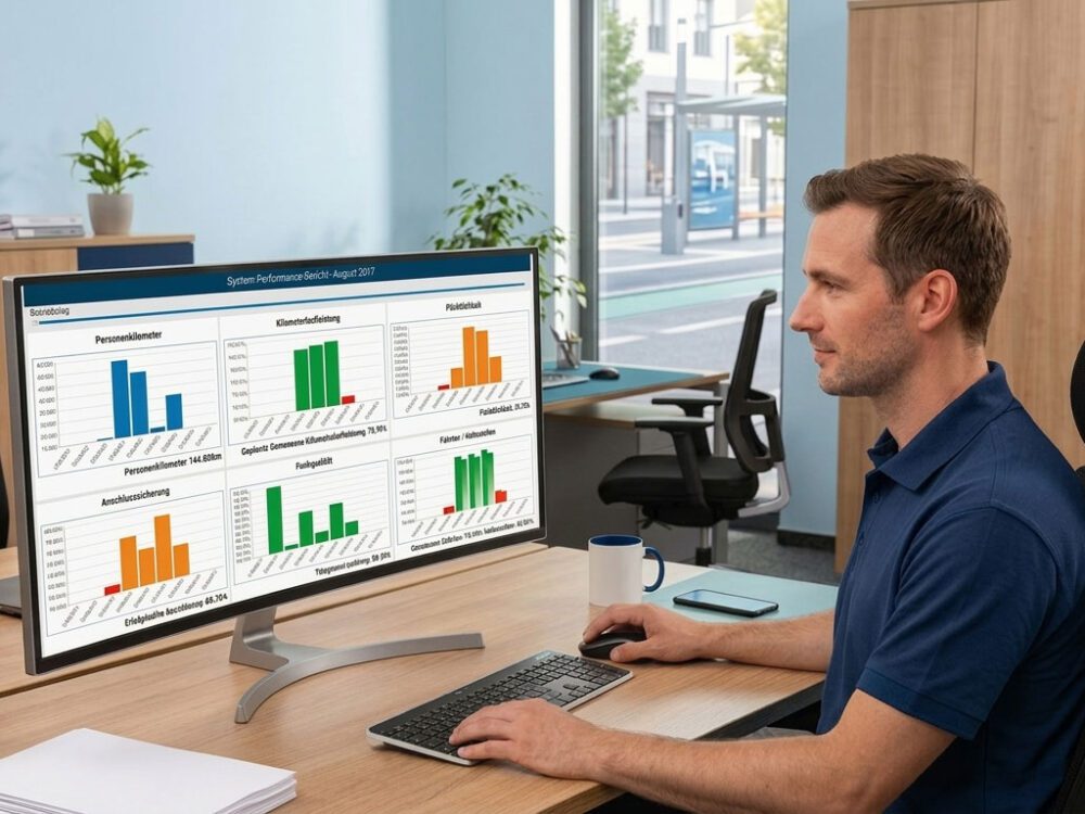 LIO-BI2 auf einem Büro-Arbeitsplatz