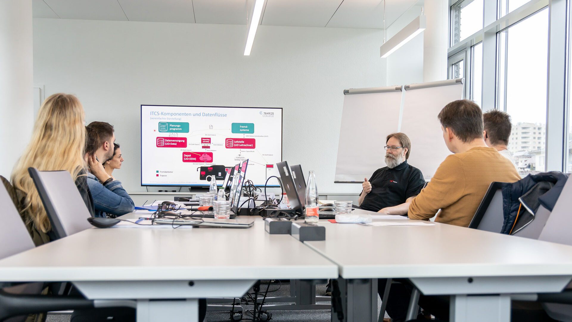 Schulungsraum von ebblo in Neuhausen während einem Training