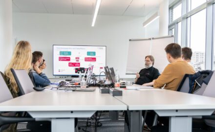 Schulungsraum von ebblo in Neuhausen während einem Training