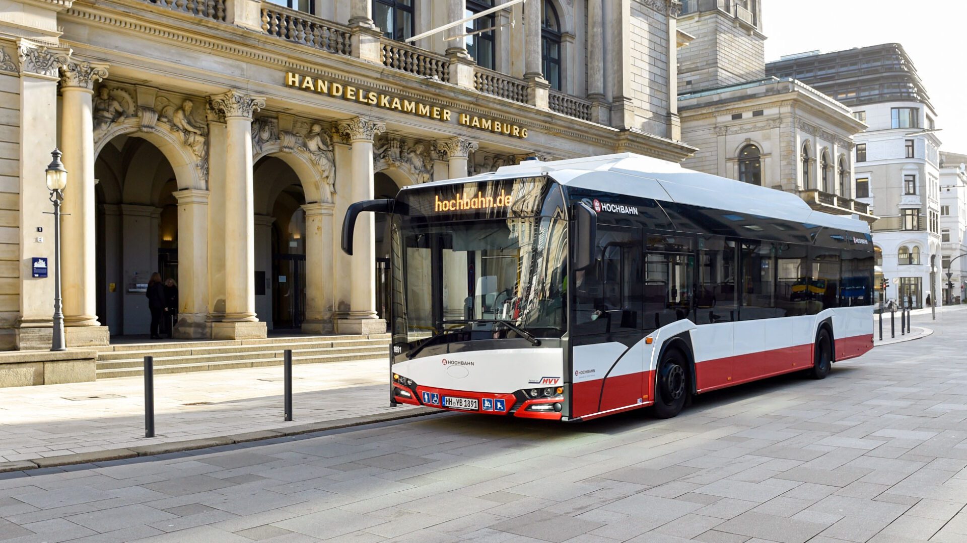 Ein Bus der Hamburger Hochbahn