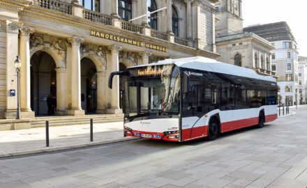 Ein Bus der Hamburger Hochbahn